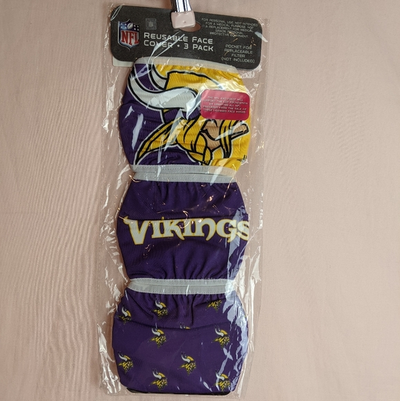 NFL Vikings Reusable Face Masks